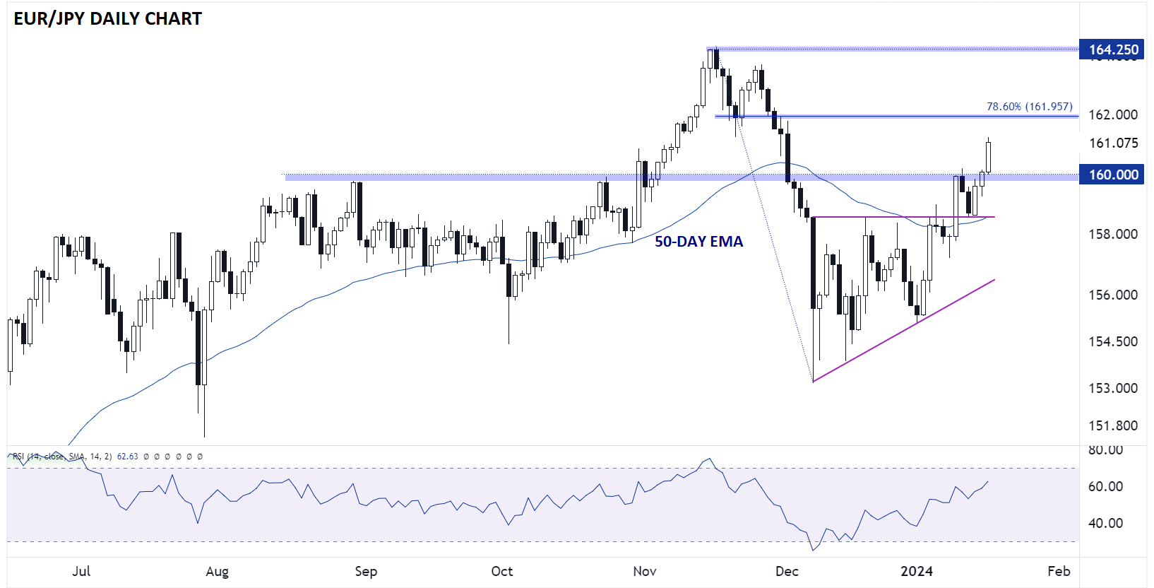 eurjpy_daily_chart_japanese_yen_technical_analysis_2024_01_17